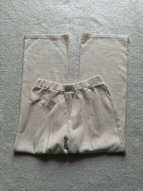 Comfrt Waffle Knit Wide Leg Pant